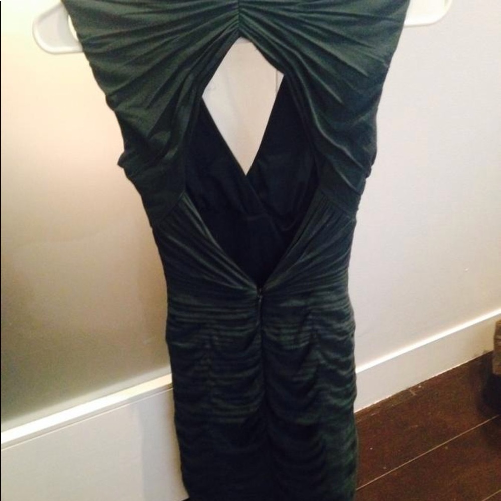 BCBG dark Green minidress as new